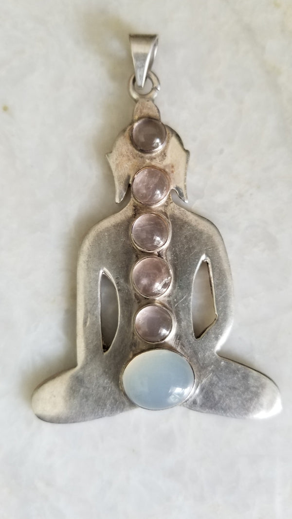 Silver Pendant - Semi Precious Stone