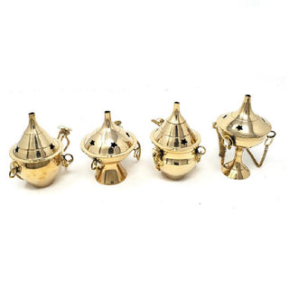 Brass Hanging CONE Incense Burner  3.75"