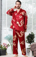 Couple Silk Satin Pajamas