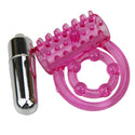 CandiWay Mini Vibrators Rings Double Cockring Delay Premature Ejaculation Penis Ball Loop Lock Sex Toys Product for Men