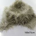 Clearance 75X50cm Newborn Baby Infant Photo Blanket Fake Fur Rug Blanket Plush Photography Background Prop Basket Stuffer Filler