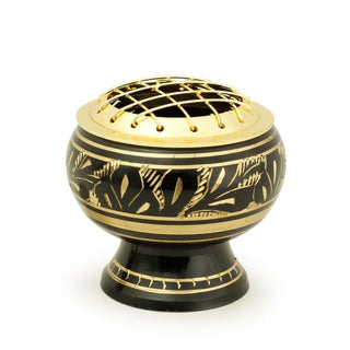 Black Brass Burner With Net Top