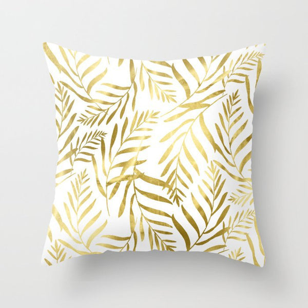 Hot Gold Throw Pillows