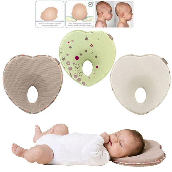 Newborn Infant Anti Roll Pillow Flat Head Neck Prevent Infant Support