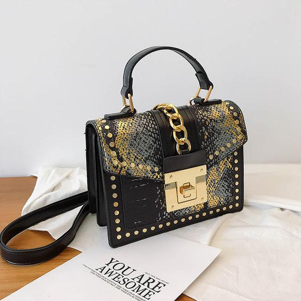 Luxury Small Cross Body Chain Rivet Handbag