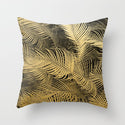 Hot Gold Throw Pillows