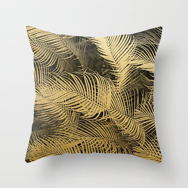 Hot Gold Throw Pillows