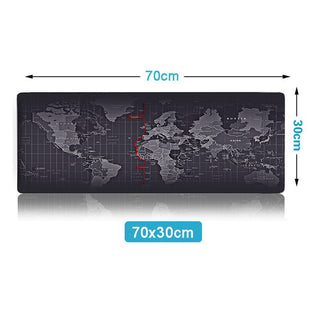 Buy 70x30cm-world Extra Large Gaming Mouse Pad Gamer Computer Big Mouse Mat Locking Edge Speed Mousepad Keyboard Desk Mat Anti-Slip Natural Rubber