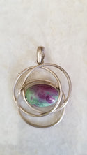 Silver Pendant - Semi Precious Stone