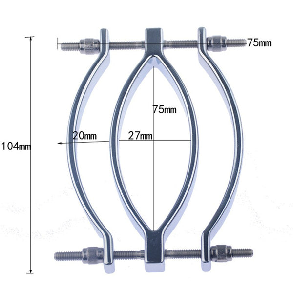 Spreader Labia Clitoris Clamps Labia Clip Clitoris Stimulator BDSM Bondage Peeping Vagina Speculum Sex Accessories for Women