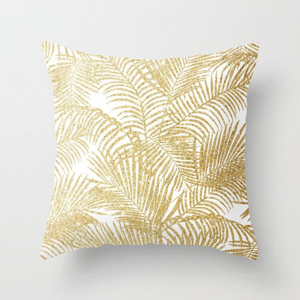 Hot Gold Throw Pillows