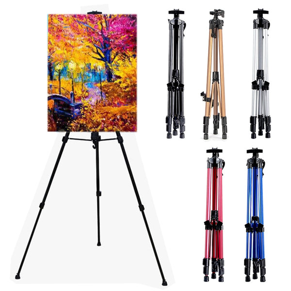 Aluminum Alloy Easel Retractable Metal Sketch Easel