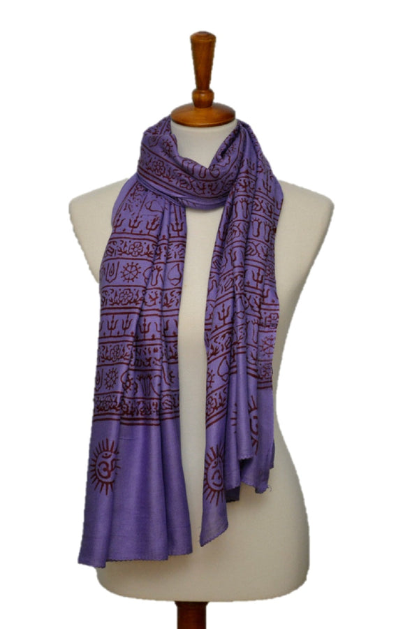 OM Yoga Meditation Mantra Prayer Shawl - Large