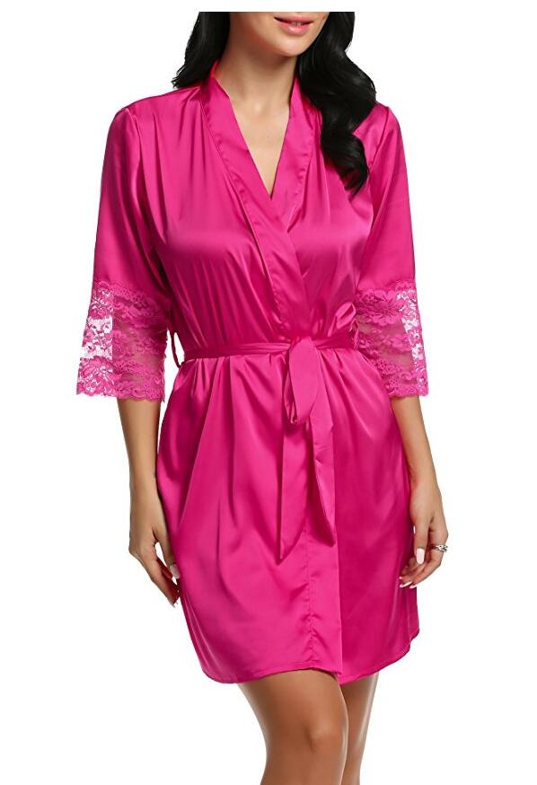 Women's Autumn Style Sexy Lace Bathrobes