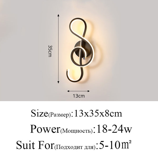 Modern Minimalist Wall Lamps Living Room Bedroom Bedside 16W AC96V-260V LED Sconce Black White Lamp Aisle Lighting Decoration