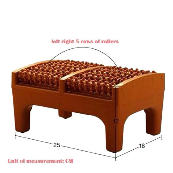 Domestic Foot Massager Foot Acupuncture Point Massage Cushion Plastic Wooden Roller Foot Massager a Foot Stool