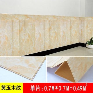 Buy as-shown-11 3D Wood Grain Wall Sticker