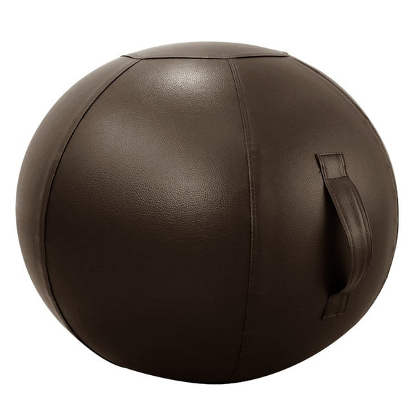 Anti-burst Yoga Ball with Leather Cover Thickened Stability Balance Ball 65CM 75CM